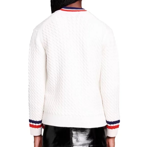 Medhi Cable Knit Cardigan Sweater - Picture 3 of 7